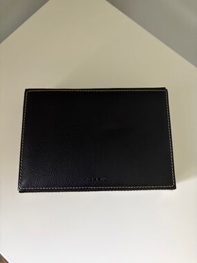 Fossil Small Black Leather Jewelry Box